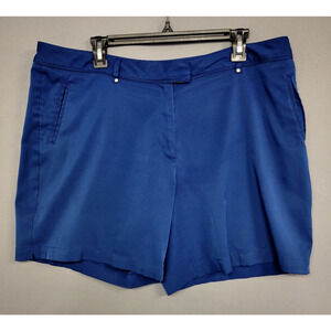 Lady Hagen Golf Athletic Shorts Womens 16 Blue Pockets Lightweight 7" Inseam